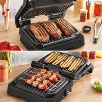 Tefal GC772830 OptiGrill 2 az 1-ben 2100 W 600 cm2 9 programok csuklós fedél mosogatógépben tisztítható #4