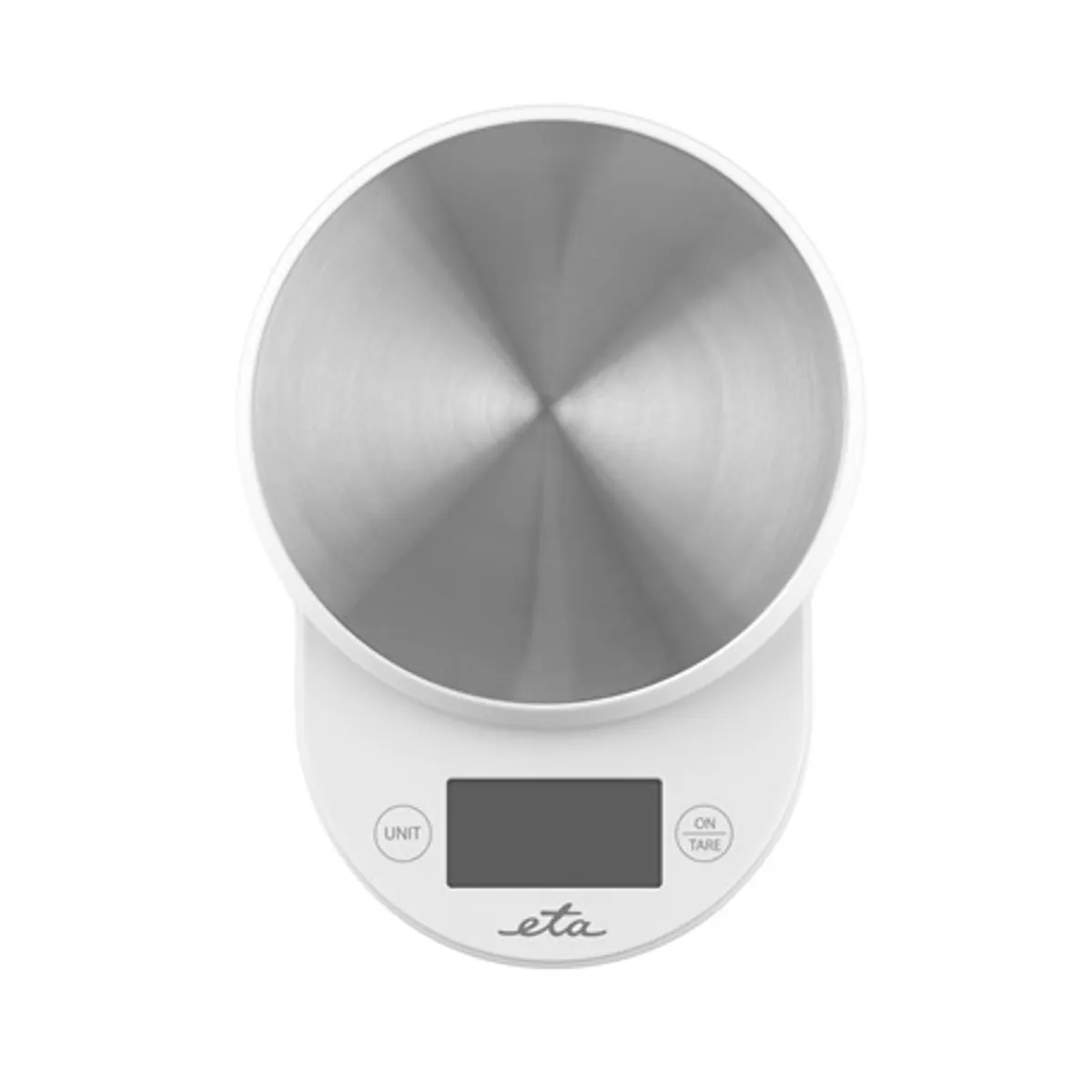 Eta 577090000 konyhai mérleg 5 kg teherbírás 1 g felbontás, 2,6 l kivehető tál tara, lcd kijelző, automatikus kikapcsolás, csúszásmentes lábak, 3x aaa #4