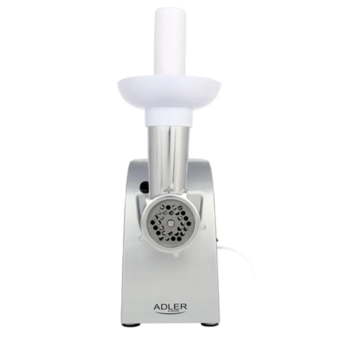 Adler AD4808 húsdaráló 1500W előre-hátra kolbász töltő húskinyomó 3 fémtárcsa finom közepes durva #1