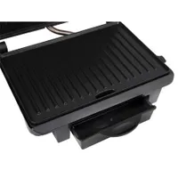 Alpina 25277 kontakt grill vörös 1000W beépített zsírfogó tálca tapadásmentes sütőfelület indikátor fény csúszásmentes talpak #3
