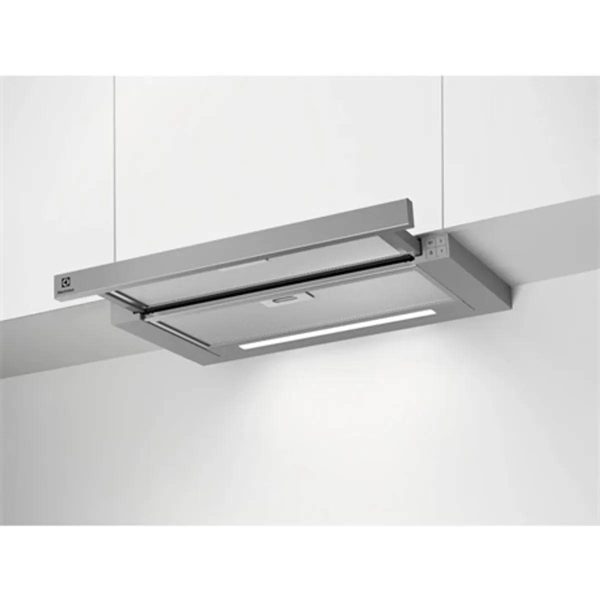 Electrolux LFP616X teleszkópos beépíthető páraelszívó 60 cm inox LED világítás alumínium hálószűrő 2 db max 600 m3óra min 220 m3óra energiaosztály A #1