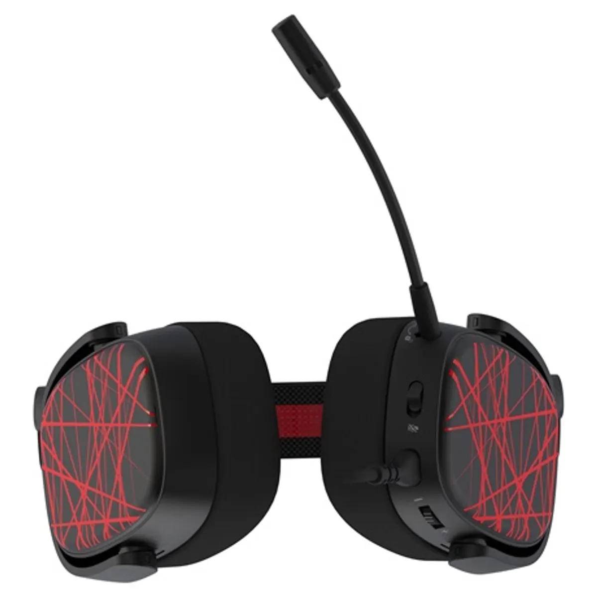 Yenkee YHP 3040 VECTOR 50 mm 7.1 térhatású hangzás USB-C vagy 3,5 mm csatlakozás kivehető mikrofon #4