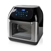 Nedis KAAFO300EBK forrólevegős sütő 12 liter 1500 W 9 programos digitális kijelző 65-200 C #1
