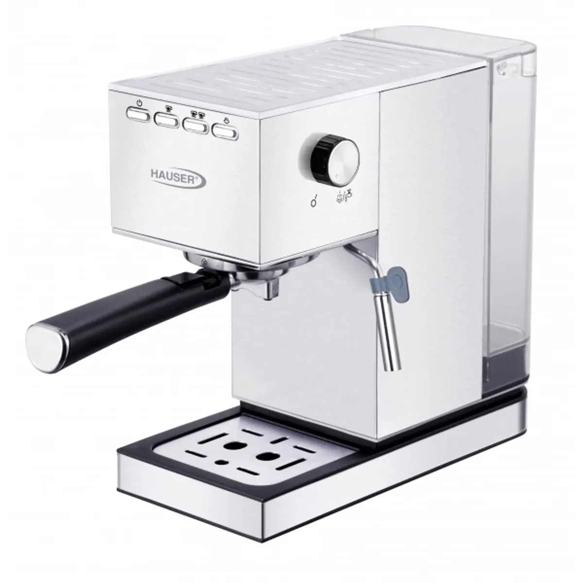 Hauser CE-936 presszókávéfőző 15 bar 1,4 l tartály 3 év garancia, gőzölő, levehető gőzfúvóka, csepptálca #1