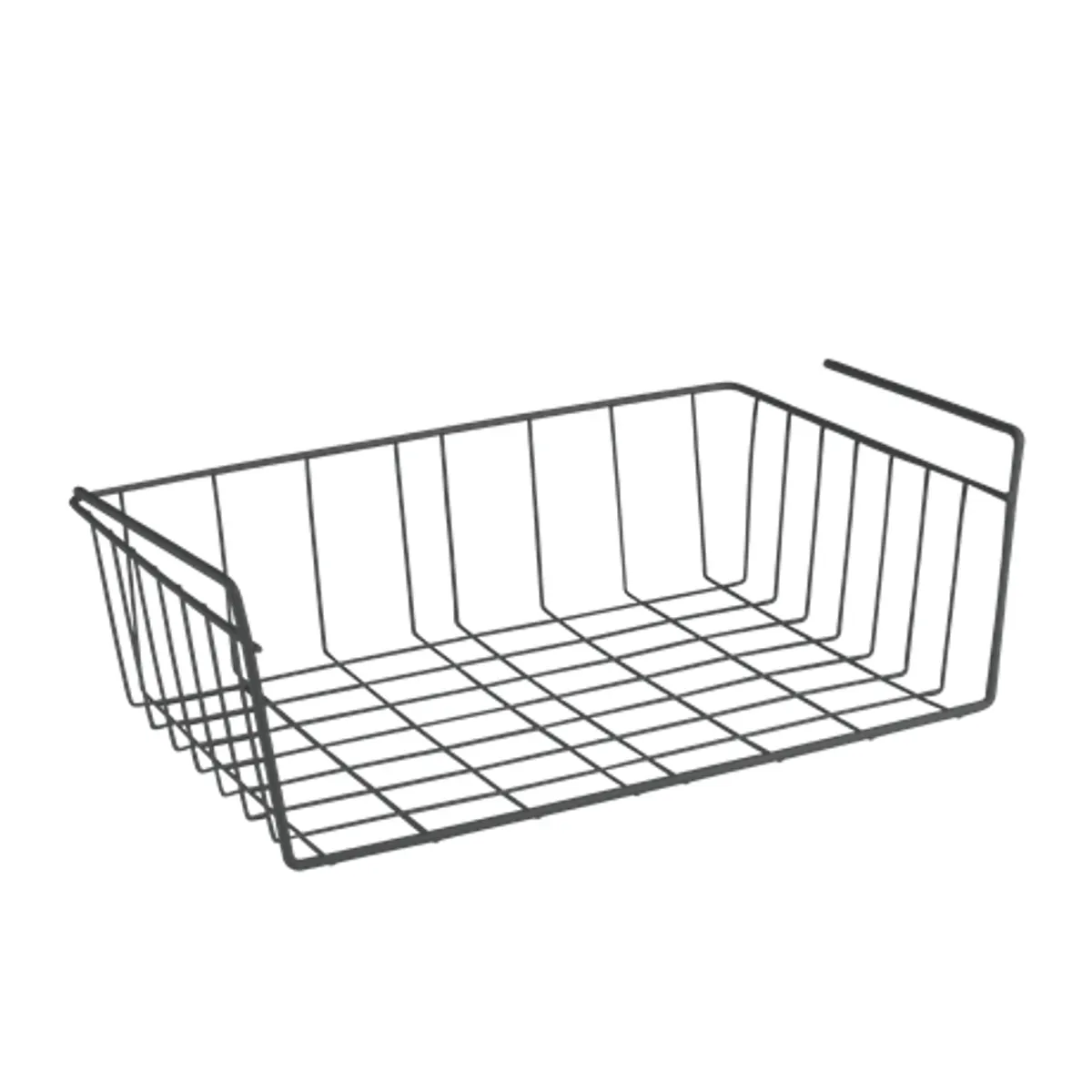 Metaltex MX363740 Babette-40 fekete polcra akasztható kosár 40 x 26 x 14 cm #1