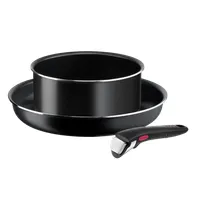 Tefal L1539243 Ingenio 3 részes edénykészlet levehető fogantyú titán bevonat 28 cm serpenyő, 20 cm lábas #1