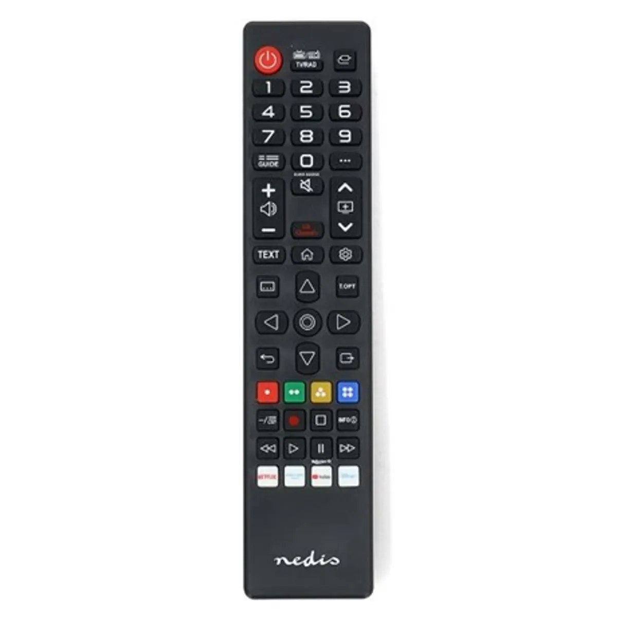 Nedis TVRC45LGBK Előre programozott LG cseretávirányító kódadatbázissal 2x AAA LR03 #1