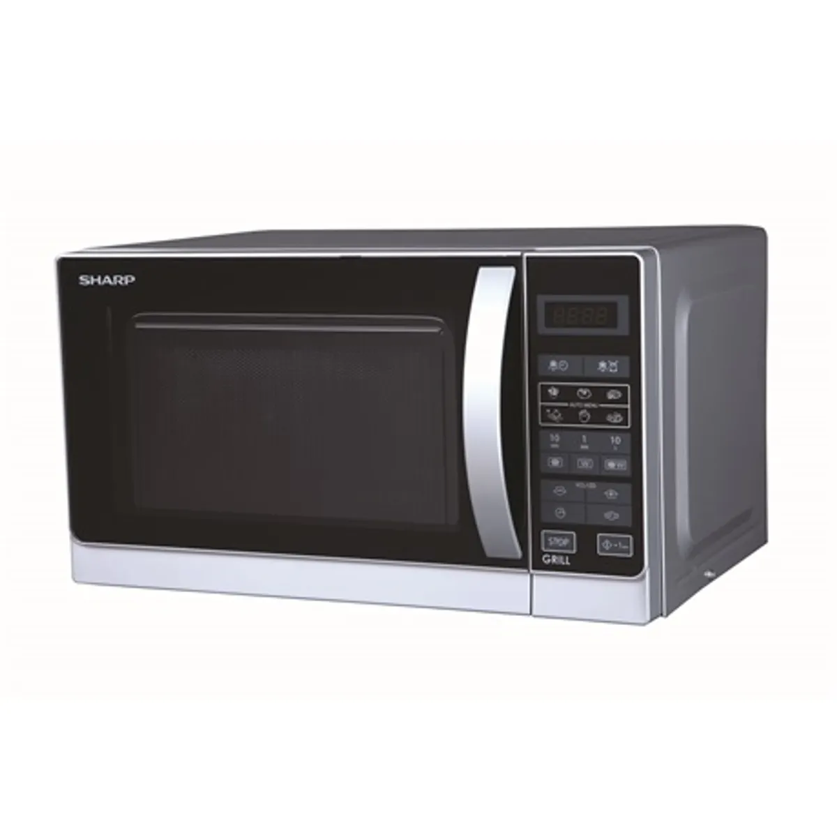 Sharp R642INW grilles mikrohullámú sütő 20l 800W 1000W grill kvarc 11 fokozat 8 automata program Gyerekzár Digitális kijelző Időzítő 99 #6