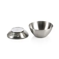 Adler AD3134 tálas konyhai mérleg 5 kg/1 g, 2L rozsdamentes tál, LCD, kg/lb/oz, tara, automatikus kikapcsolás, 100 perces időzítő, riasztó #1