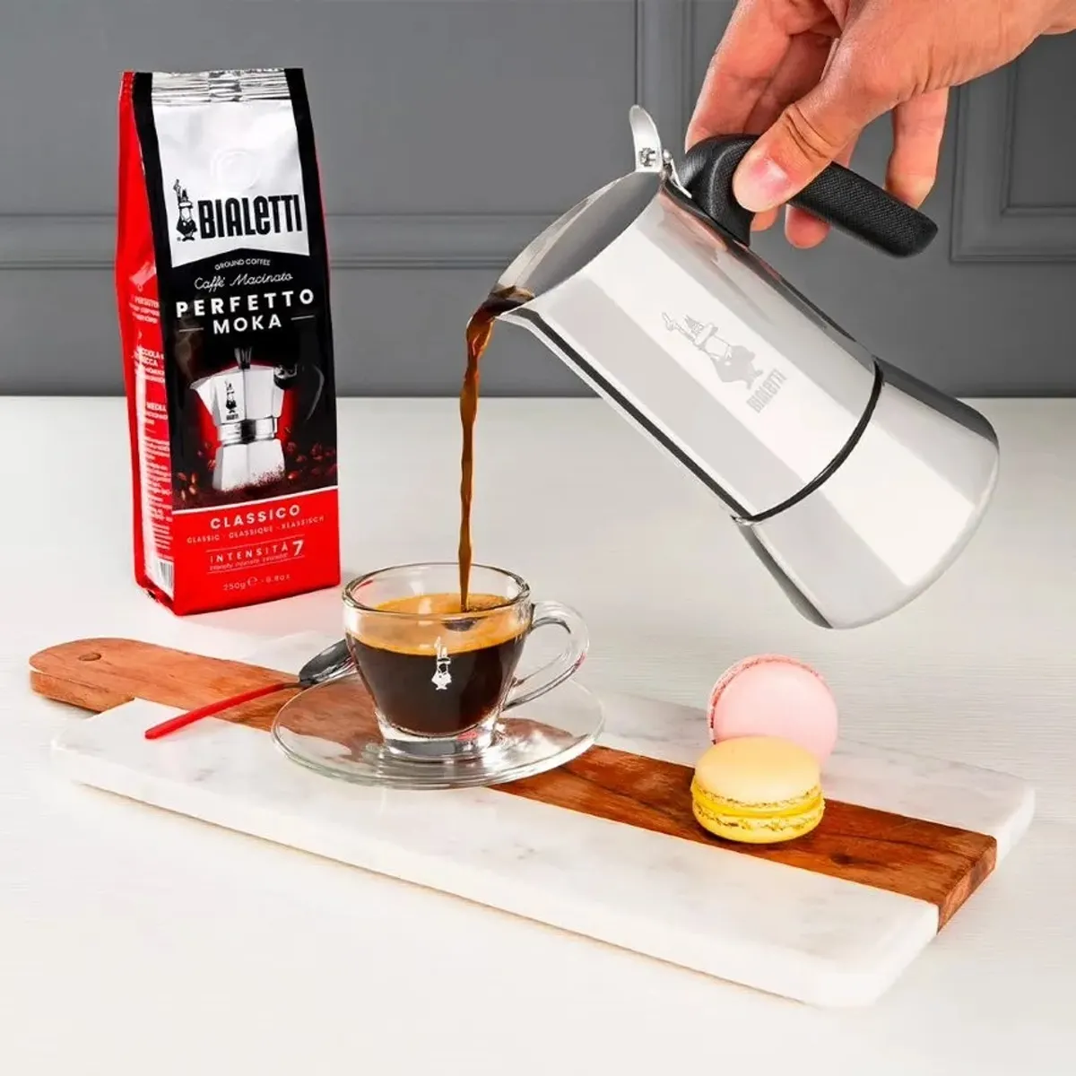 Bialetti 7255/CN VENUS Venus kotyogós kávéfőző 6 adag rozsdamentes acél 240 ml indukciós főzőlapokon használható #2