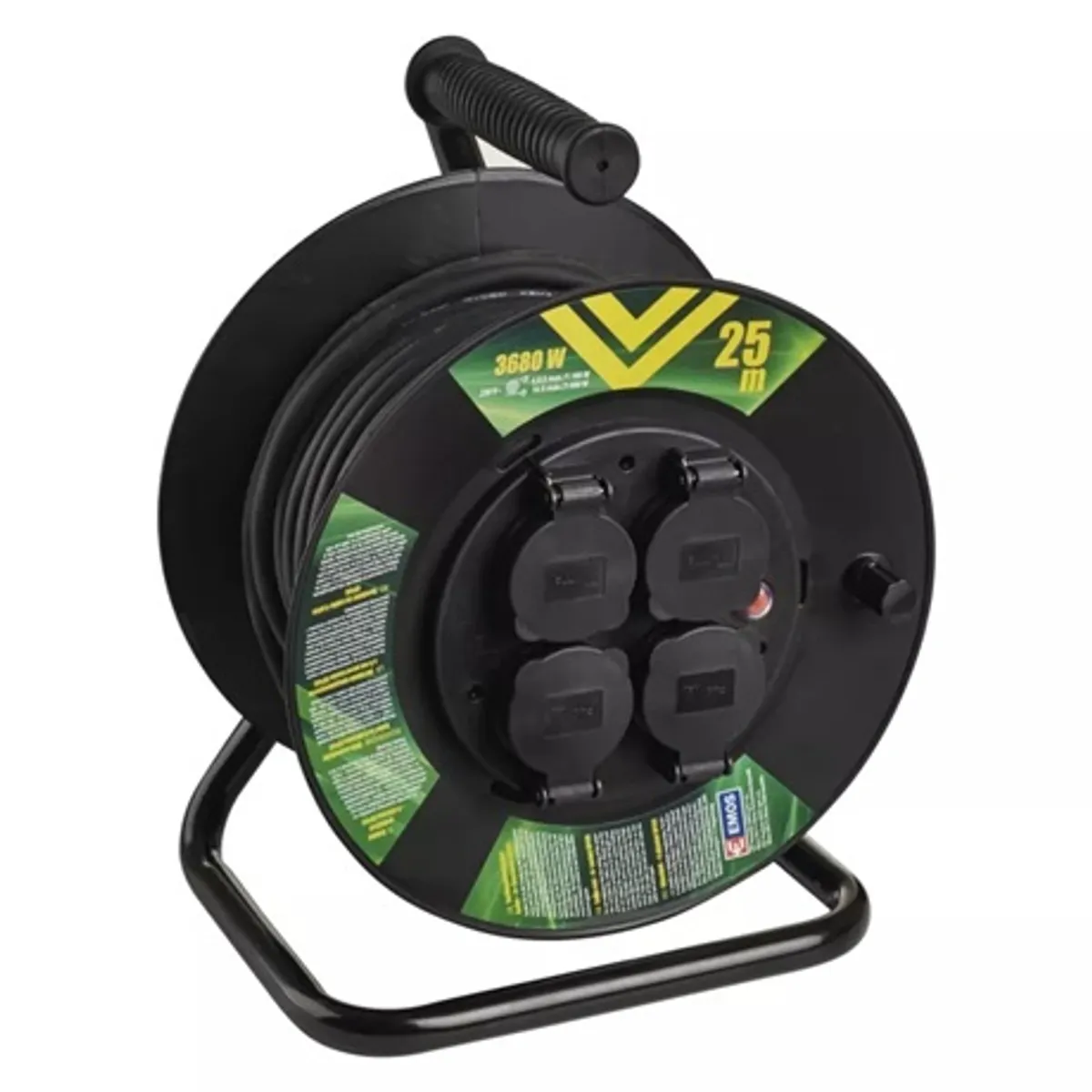 Emos P08225 kábeldob kültéri 4 aljzat IP44 25m 1,5 mm2 230 V #4