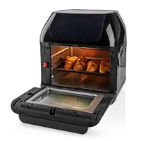 Nedis KAAFO300EBK forrólevegős sütő 12 liter 1500 W 9 programos digitális kijelző 65-200 C #8