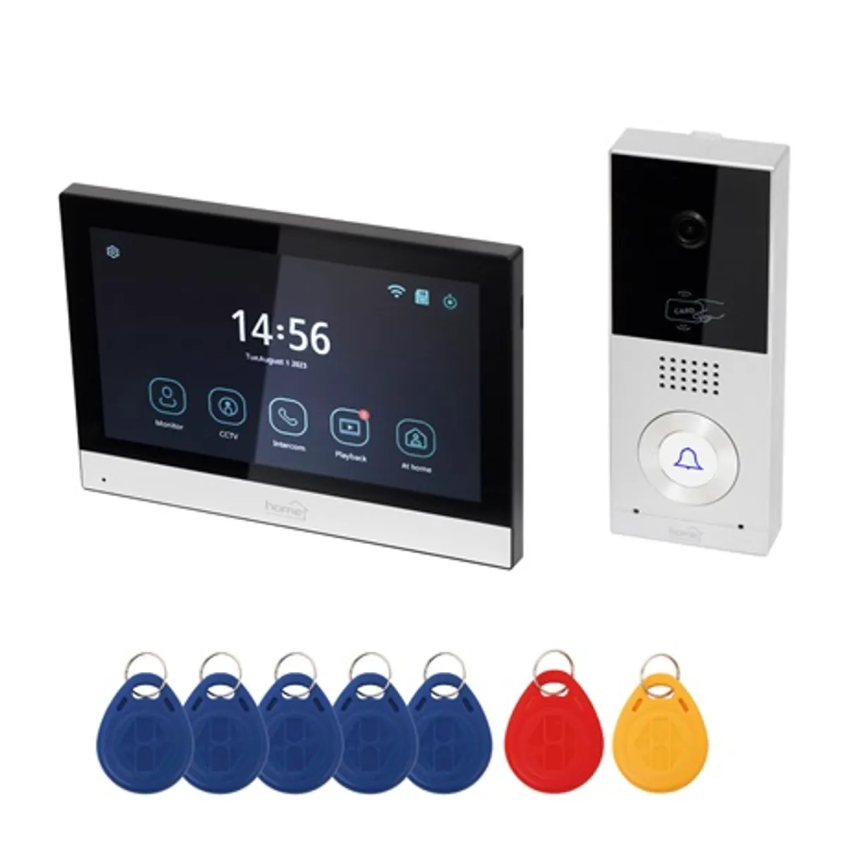 Home by Somogyi DPV SMART Video kaputelefon 7" érintőképernyő ip65 kültéri egység RFID kulcsok intercom távoli elérés Tuya Smart microSD 128GB #1
