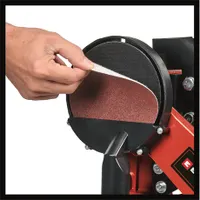 Einhell TC-US 380 asztali szalag- és tányércsiszoló 914x100 mm szalag 80 szemcsefinomság 0-60 asztal #6
