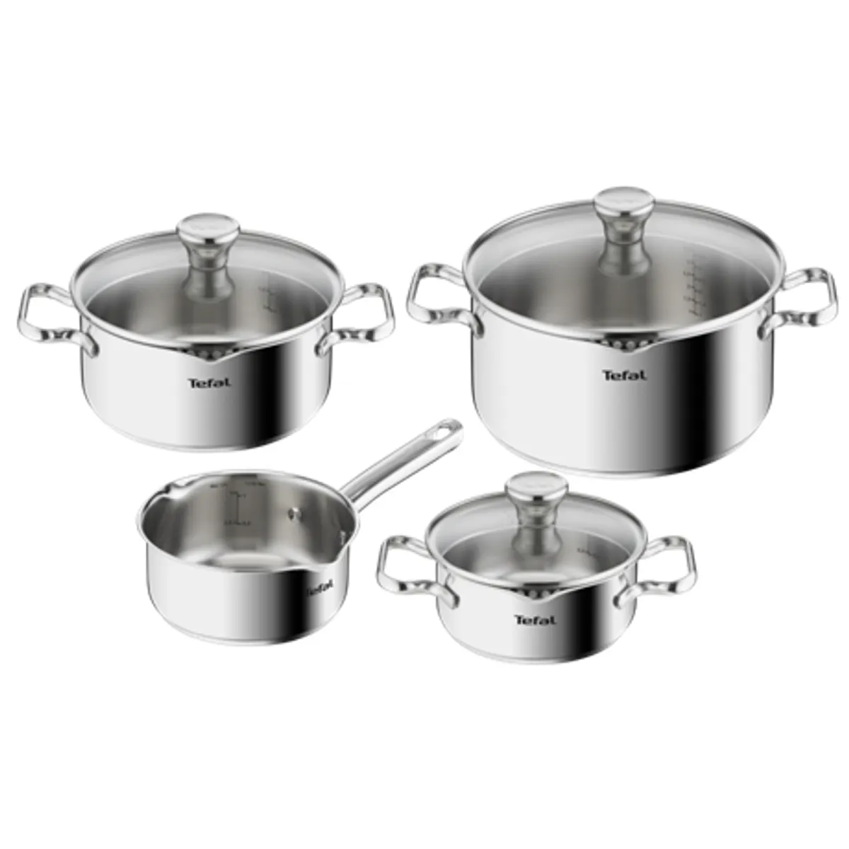 Tefal A705A836 Duetto On 7db-os rozsdamentes acél edényszett #1