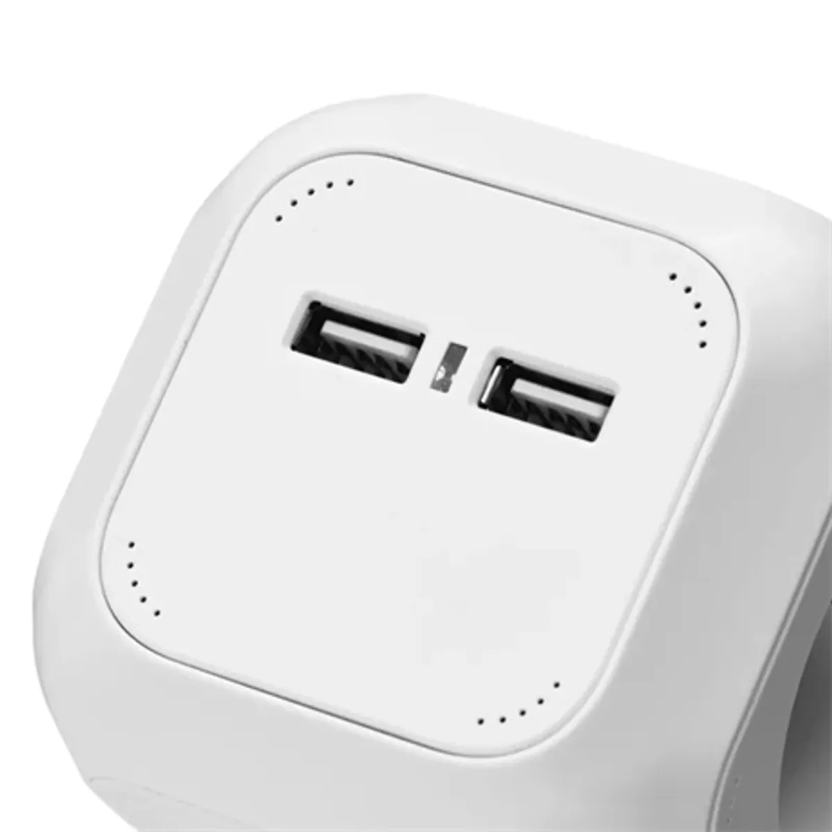 Emos P04219GU kocka hosszabbító 4 aljzat USB 2x 1,9 m fehér #5