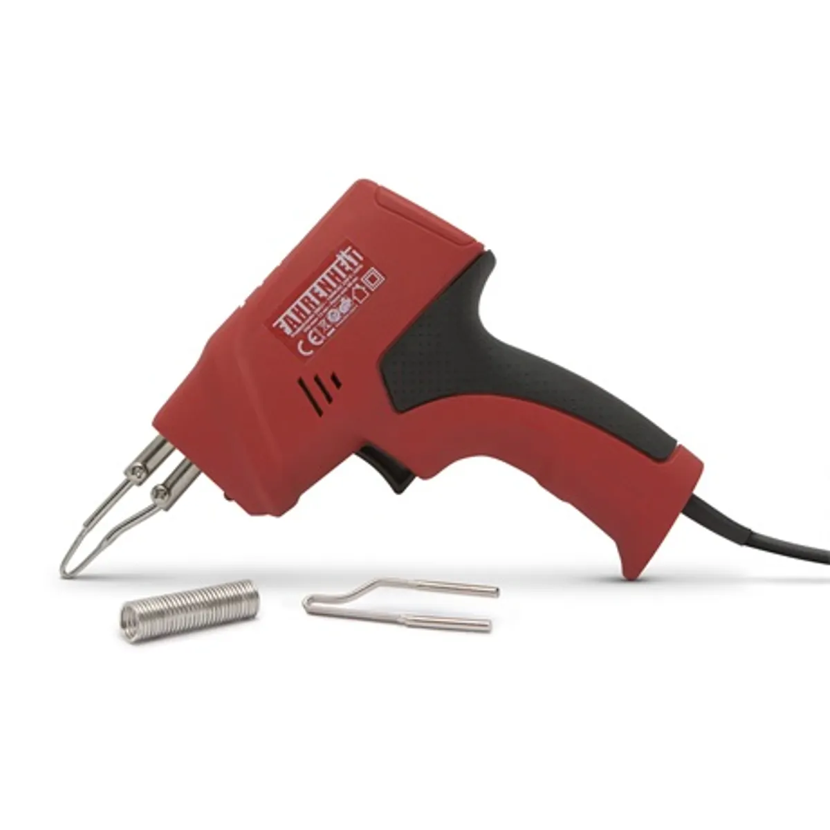 Fahrenheit 28021 dupla szigetelésű forrasztópáka 100W 230V 1mm ón 8g 2 db pákahegy világítás #1