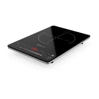 Tesla IC400B indukciós hordozható főzőlap 2000W fekete kristályüveg érintőérzékelővel 250x250 mm zóna 200 mm 80-240 °C 8 fokozat auto kikapcsolás #3