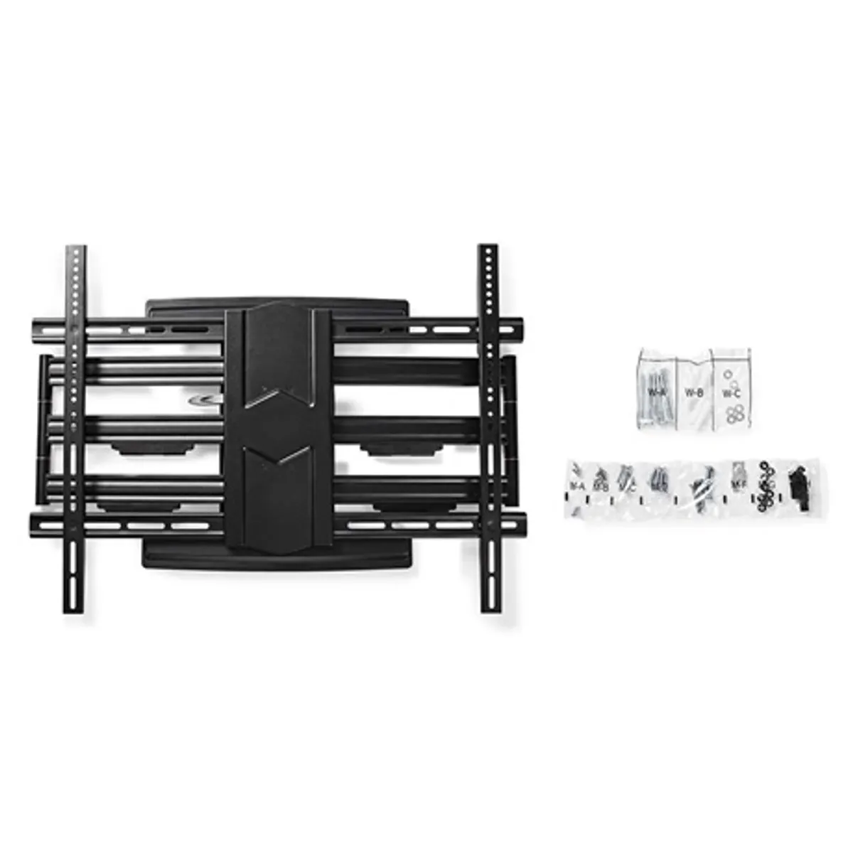 Nedis TVWM6570BK szabadon mozgatható fali TV-tartókonzol 43-90" 70 kg forgatható dönthető 3 forgáspont 70-800 mm VESA 400x400 #9