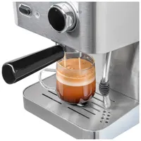 Sencor SES4010SS Espresso kávéfőző, 15 bar szivattyú, rozsdamentes acél ház, 1-2 csésze, gőz funkció, 1,5 l víztartály, fém csészetartó, cseppgyűjtő tálca #4