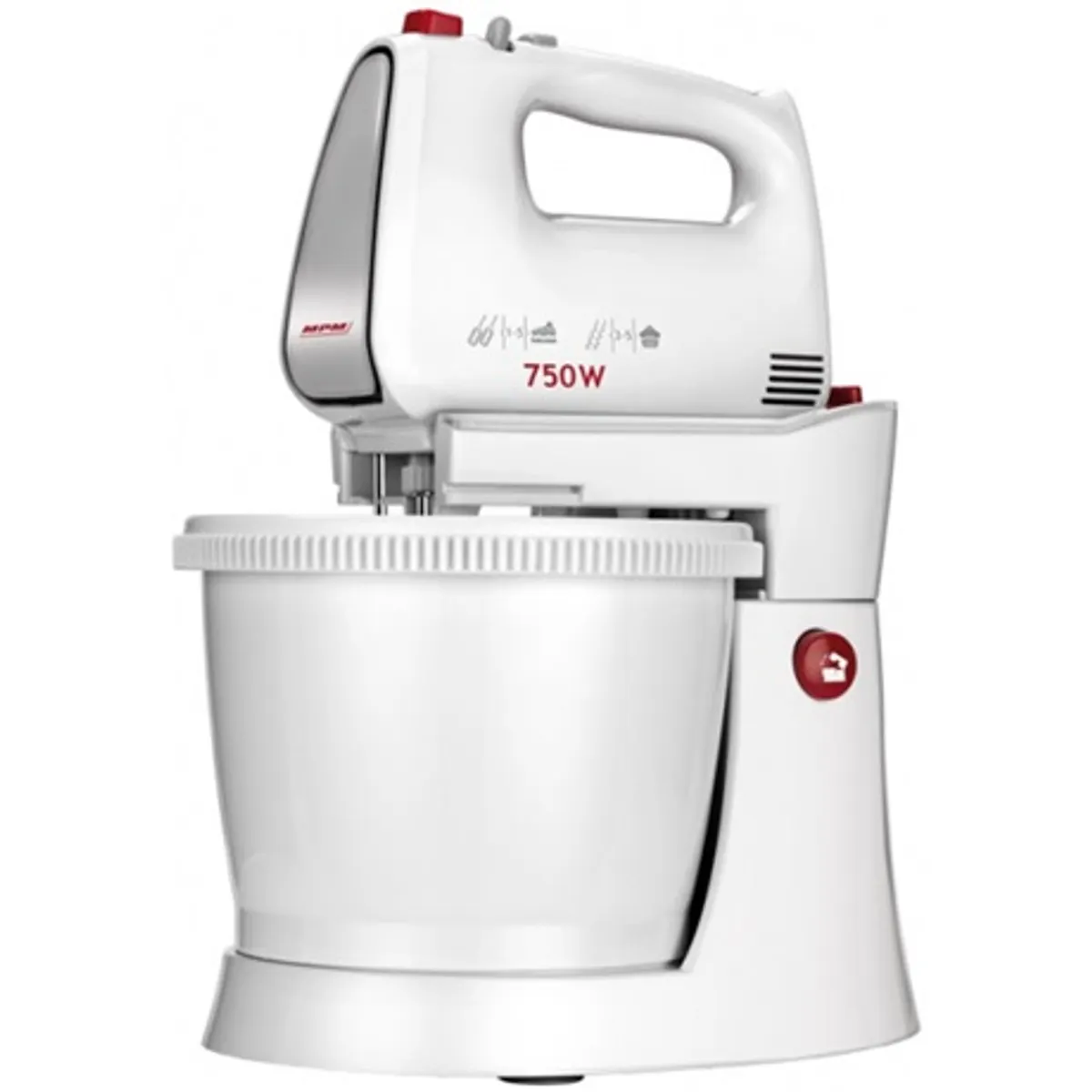 MPM MMR-20Z Tálas mixer fehér 3L 5 fokozat TURBO 750W #3