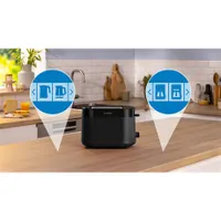 Bosch TAT2M123 kenyérpirító két szeletes olvasztás és felmelegítés integrált melegítőrács morzsatálca elöl automatikus kikapcsolás BPA-mentes #4