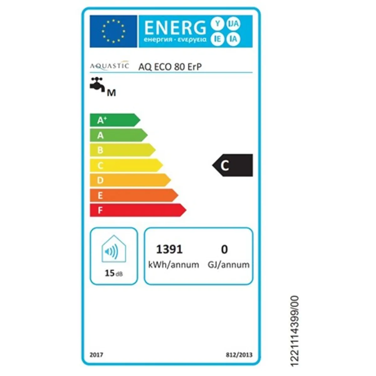 Hajdu AQ ECO 80 ERP AQ ECO 80 ErP 80 liter falra szerelhető #2