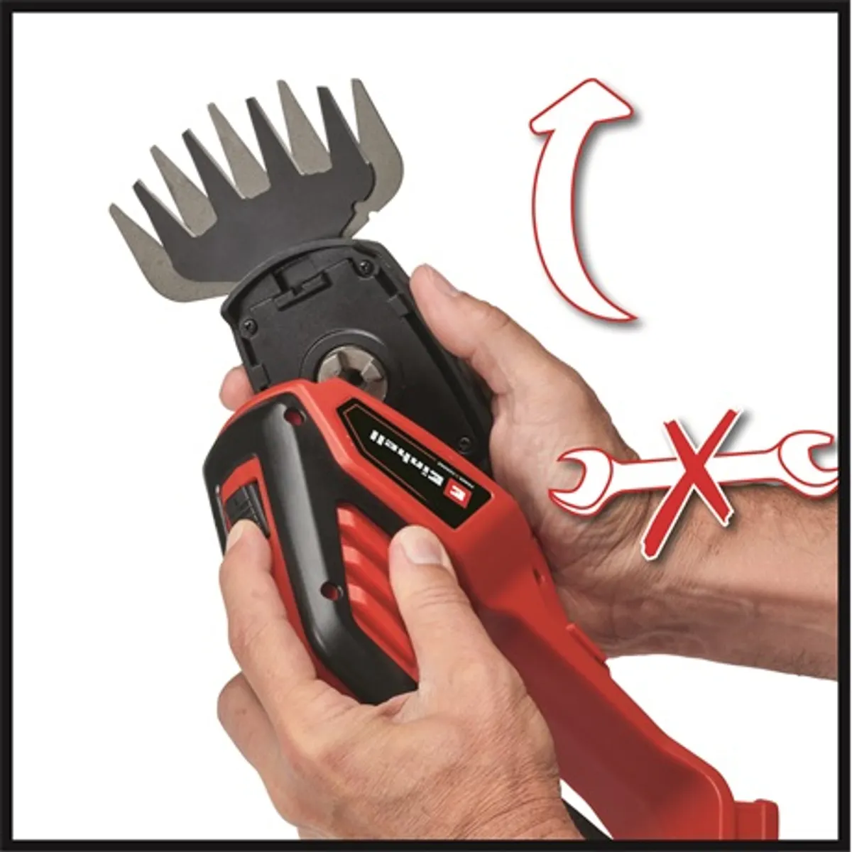 Einhell GE-CG 18-100 LI - SOLO fű- és sövénynyíró Power X-Change 18V akkumulátor nélkül 100 mm 200 mm #4
