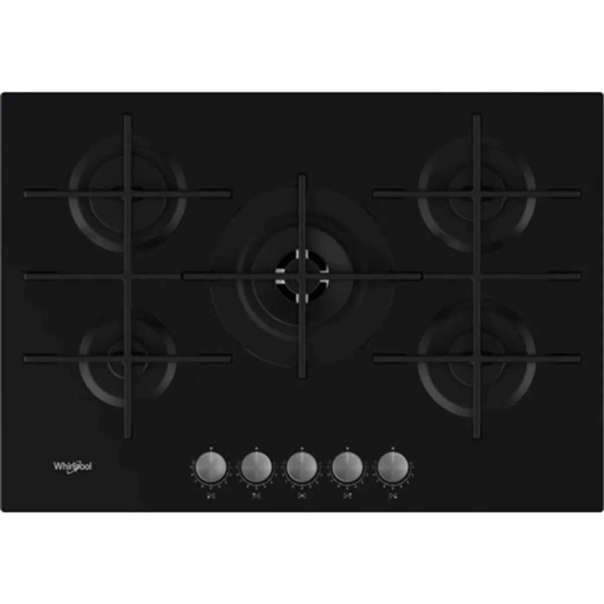 Whirlpool GOWL 728-NB W Collection 4 gázégő és 1 WOK égő, 73 cm, automata szikragyújtás, öntöttvas edénytartók, 9 fokozat lángszabályozás #1