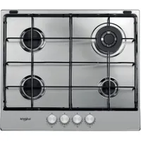 Whirlpool TGML 651 IX Beépíthető gázfőzőlap 4 gázégő metán mechanikus kezelőgomb rozsdamentes acél felület 58 cm szélesség #3