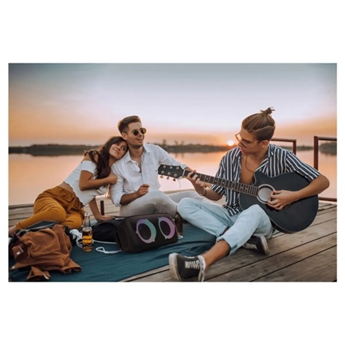 Sencor SSS 3500 Parti hangfal 80 W IPX4 vízálló TWS Bluetooth 5.0 9000 mAh 18 óra USB lejátszás TF kártya bemenet Aux #7