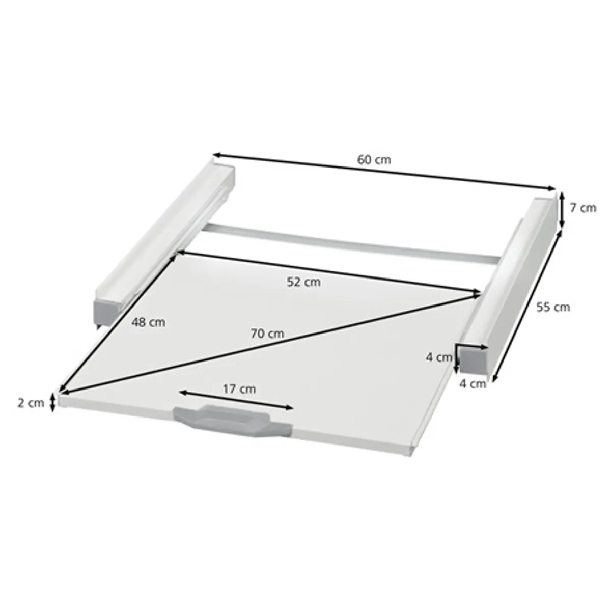 Xavax 111363 összeépítő keret mosógép és szárító közé 60x60 cm kompatibilis #2