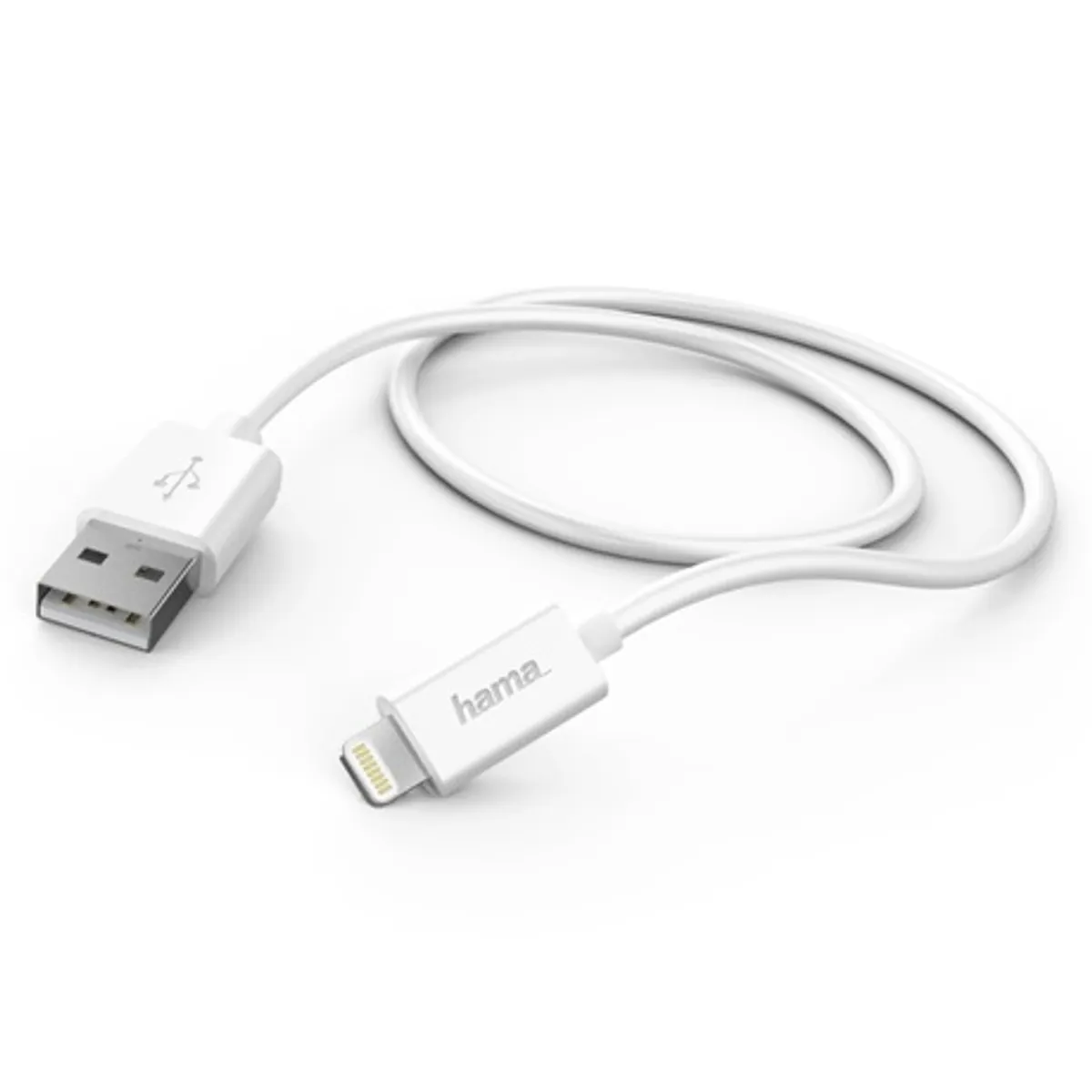 Hama 00201579 Lightning adatkábel USB-A 1 m fehér #1