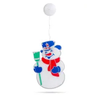 Family Christmas 56530D hóember LED-es 8 LED hidegfehér 26x17 cm IP20 elemes műanyag #1