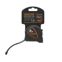 Handy 10156 mérőszalag 3 m 15 mm egyoldalas cm-skála blokkolás magnet végével övcsipesz csuklópánt Soft Touch borítás sárga matt felület #5