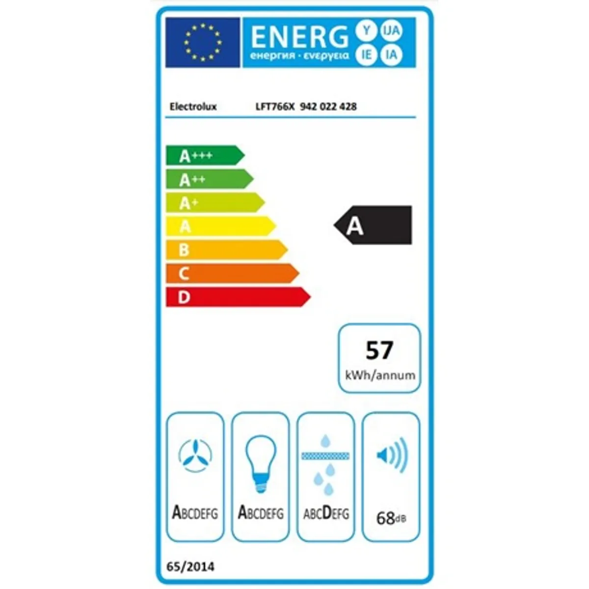 Electrolux LFT766X kürtős páraelszívó 60 cm hob2hood breeze 3-1 fokozat a energiaosztály érintővezérlés led világítás #3