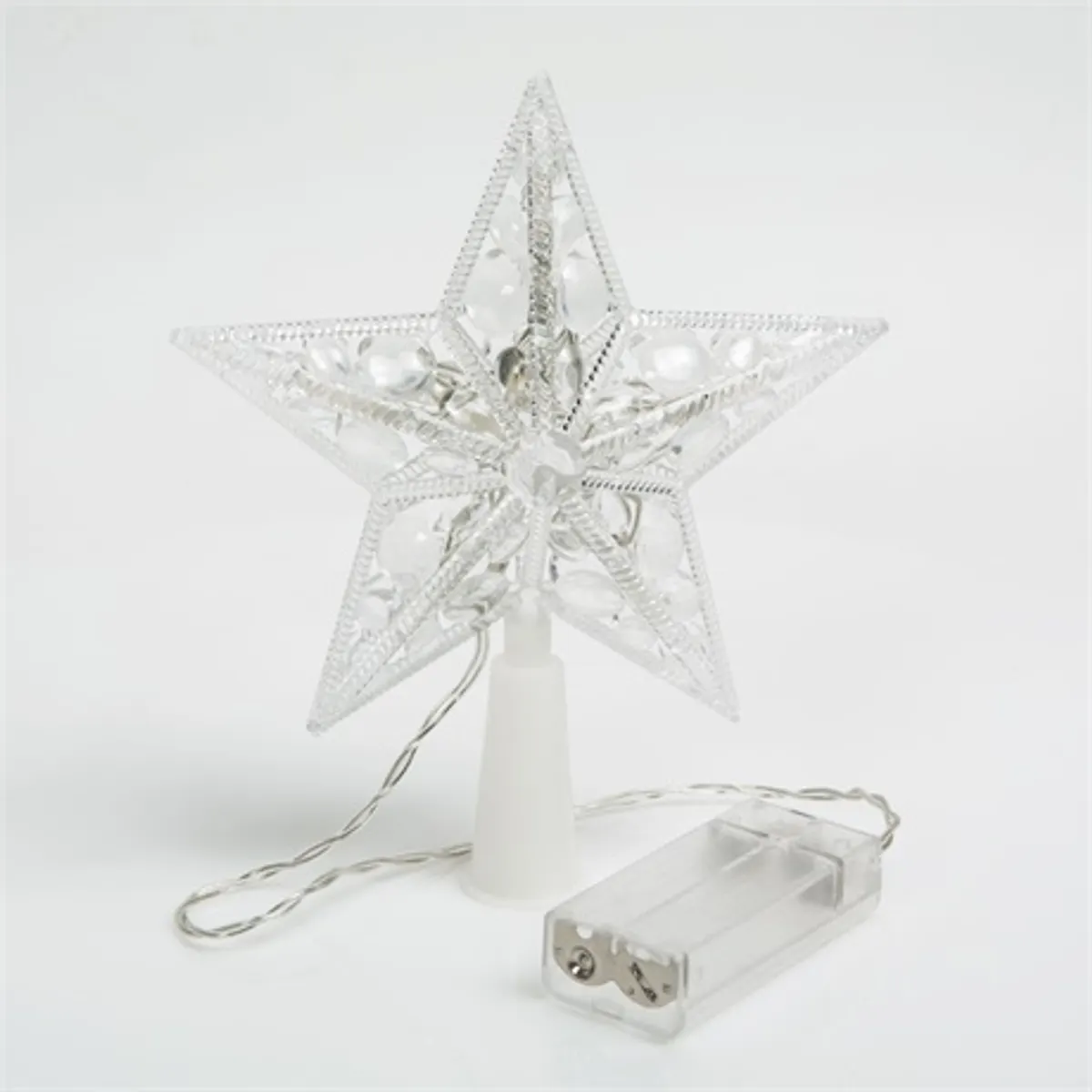 Family Christmas 58034 csillagcsúcsdísz többszínű 10 led 15 cm elemes #2