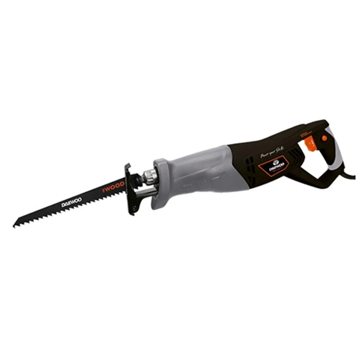 Daewoo DARS900 orrfűrész 900 W lengő vágás hálózati 230 V 115 mm fa vágási mélység 90 45 vágási szög #1