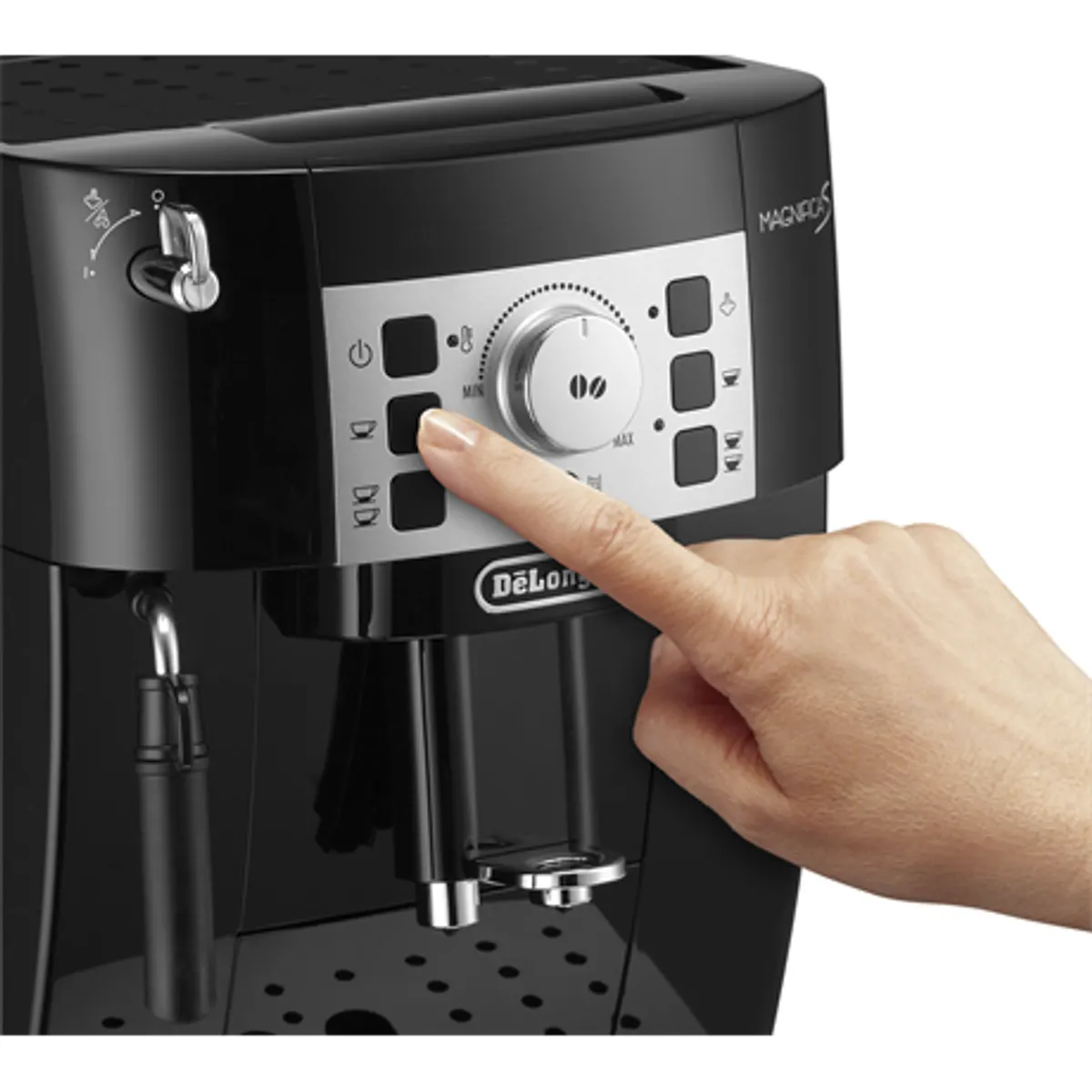 Delonghi ECAM22.115.B Magnifica S automata kávéfőző, 13 őrlési fok, 1,8 l, 1450 W, manuális tejhabosító, 2 csésze egyidejűleg #3