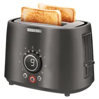 Sencor STS6058BK kenyérpirító 2 szeletes fekete 9 pirítási szint automatikus kenyérszelet-kioldás morzsagyűjtő #1