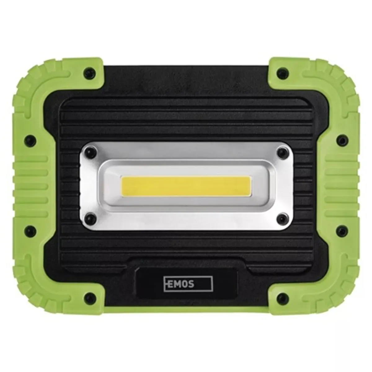 Emos P4534 akkumulátoros cob led lámpa 600 lm IP44 3000 mAh 2 üzemmód 2,5 és 3,5 óra micro USB forgatható fogantyú USB kábel #1