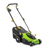 Fieldmann FZR 2033-E elektromos fűnyíró 1400 W, 33 cm, 5 fokozat, 25-70 mm, 30 L gyűjtőedény, lágyított fogantyú, összecsukható fogantyú