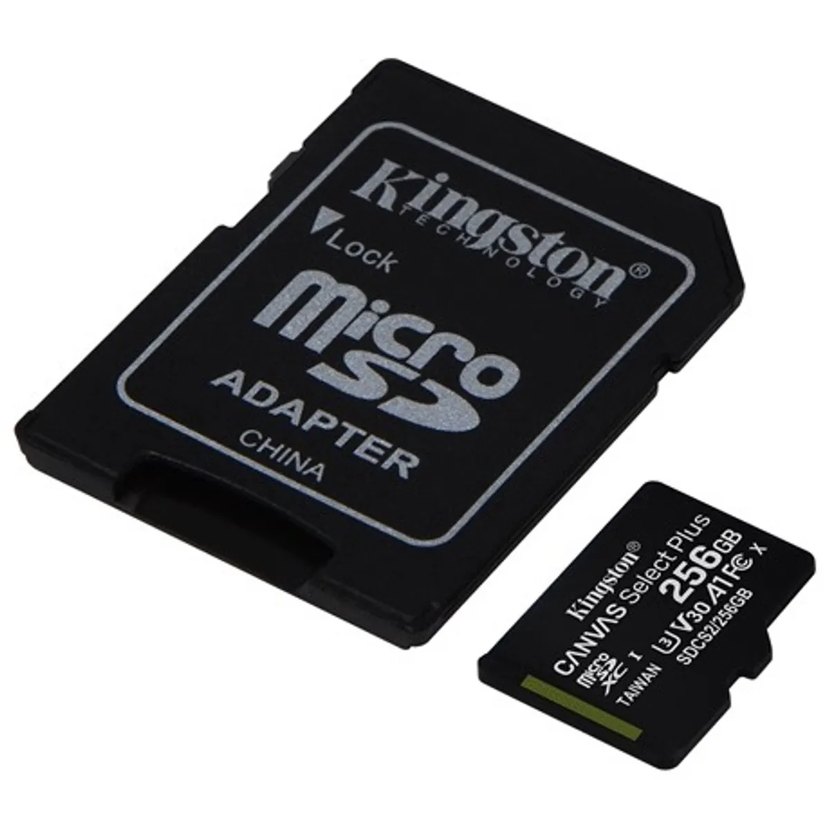 Kingston SDCS2/256GB Canvas Select Plus microSDXC Class 10 UHS-I A1 V30 adapterrel #2