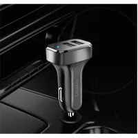 Usams CC087TC01 autós töltő kétportos USB kimenet 5V 2.1A DC 12-24V bemenet ABS kék jelzőfény #2