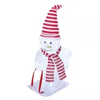 Emos DCFC19 hóember sállal és sapkával kültéri és beltéri hideg fehér 40 led 23,5x17x46 cm ip44 3,6 w 230 v ac 5 m #1