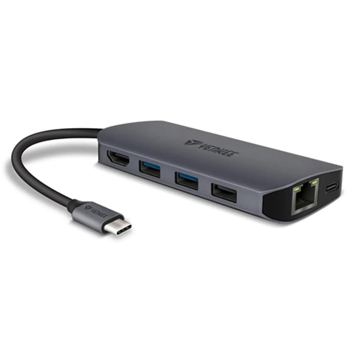 Yenkee YTC 081 USB-C hub 8 az 1-ben PD 100W HDMI 4K30 USB 3.2 Gen2 RJ-45 SD MicroSD #4