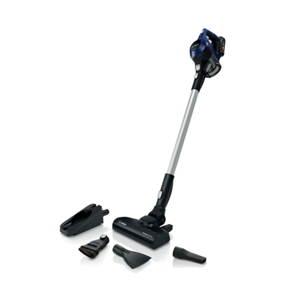 Bosch BBS611MAT Unlimited Serie6 éjkék akkumulátoros 18 V, 30 perc üzemidő, portartály M #1