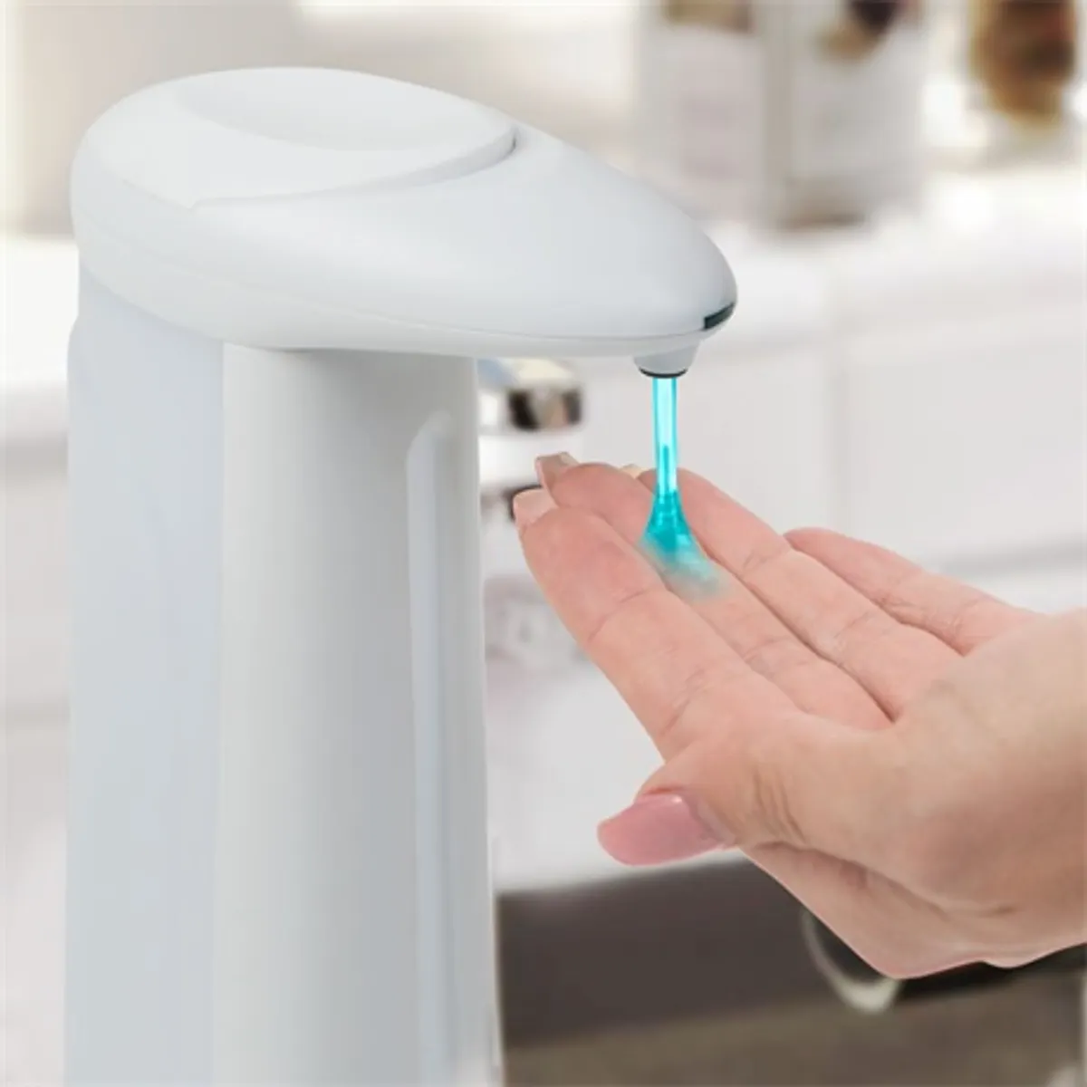 Vog und Arths 51121A szappanadagoló szenzoros 360 ml fehér IP44 4xAAA álló kompatibilis folyékony szappannal #1
