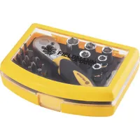 FIELDMANN FDS 1018-23R Csavarhúzó készlet 23 részes 15 bitfej H3-H6 SL3-SL6 PZ1-PZ2 PH2-PH3 T10-T15 6 db ¼-es dugókulcs hosszú élettartam #4