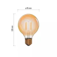 Emos Z74304 vintage g95 led izzó E27 4W meleg fehér 2200 K 380 lm 360 25 000 óra A #5